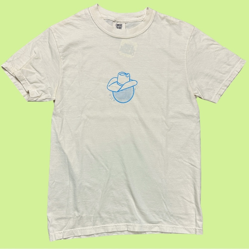 Inner Thoughts Go Wild For a While Disco Cowboy‎ Ivory Shirt